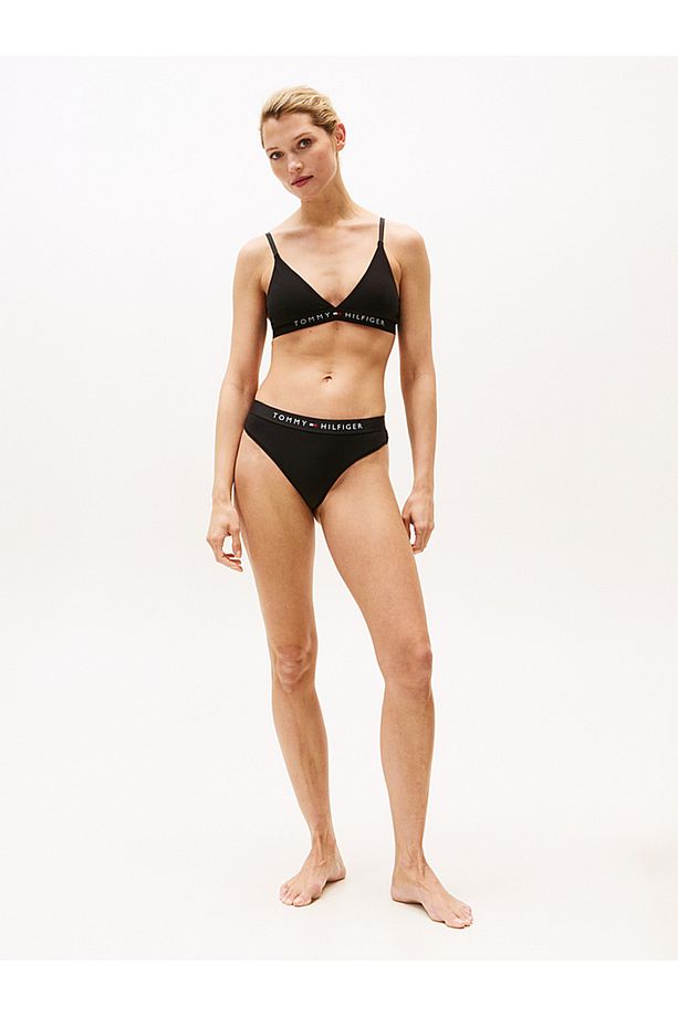 Unlined Logo Underband Triangle Bra - 3