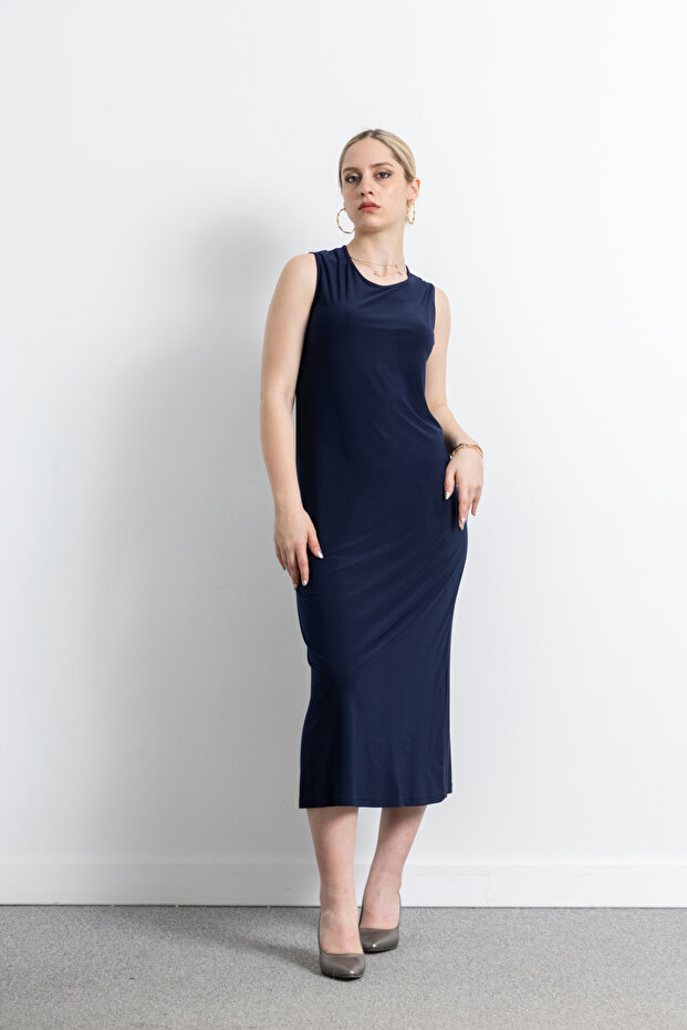 Women's Sleeveless Sandy Long Dress 4051