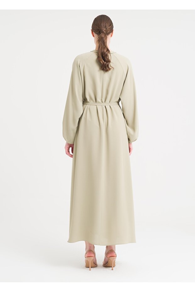 Reglan Kol Kemerli Elbise - 3