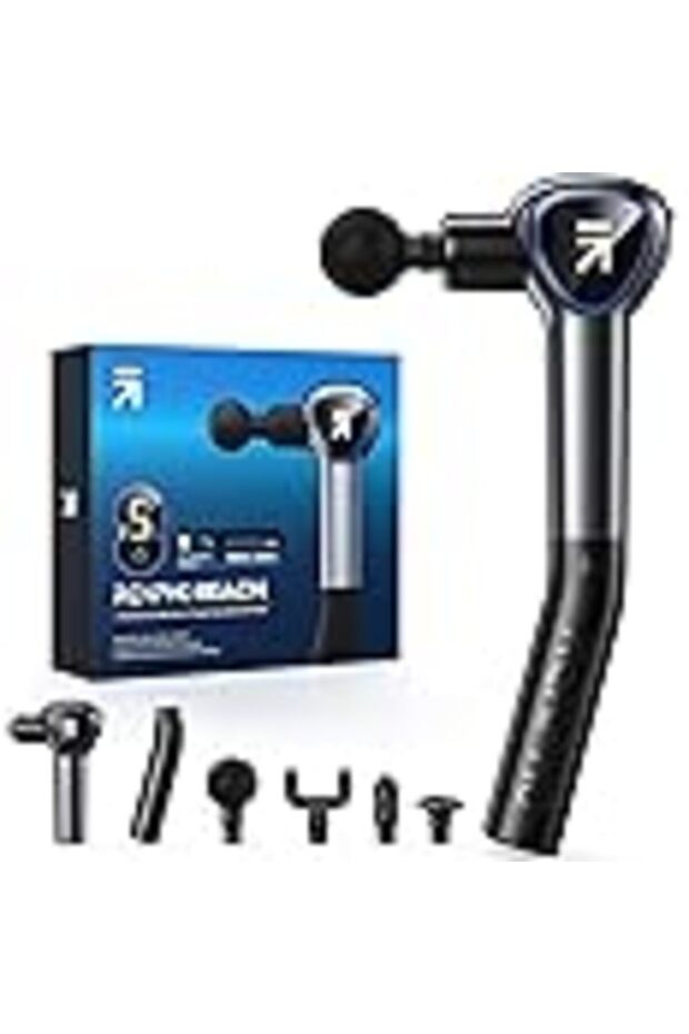 Massagwith Extension Handle, Reach Massager with Touchable LED Screen for Home Trai