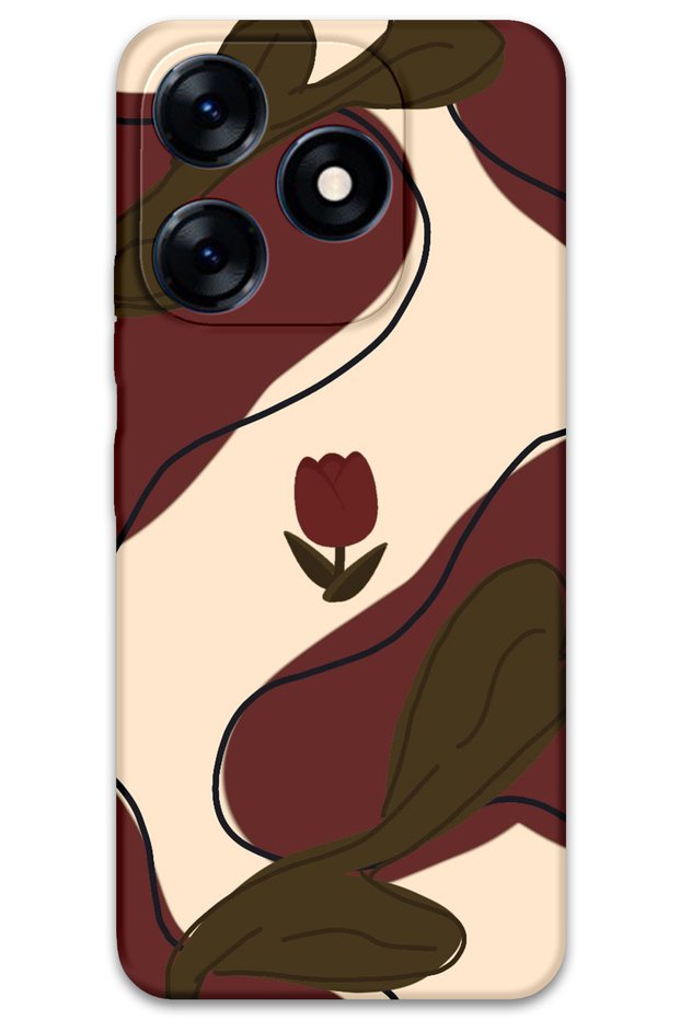 Tecno Spark Go 2024 Compatible Flower Pattern Phone Case + Screen Protector - 5790