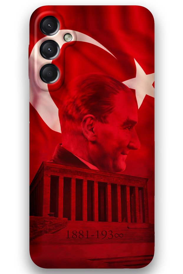 Galaxy A05S Compatible Ataturk Pattern Phone Case + Screen Protector - 5848