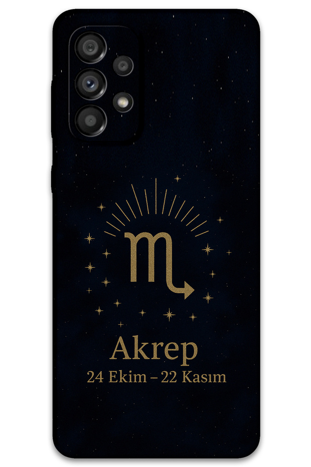 حافظة هاتف متوافقة مع برج العقرب لهاتف Galaxy A53 + واقي شاشة - 5775
