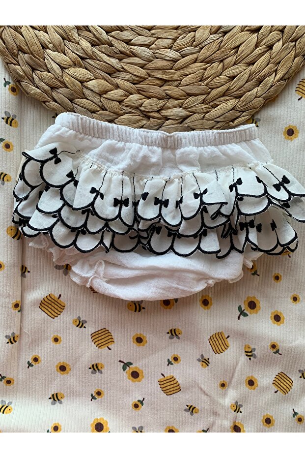 Muslin Baby under Dress Ruffle Pant