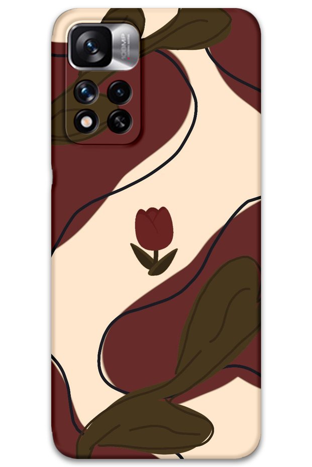 Poco M4 Pro 5g Compatible Flower Pattern Phone Case + Screen Protector - 5790