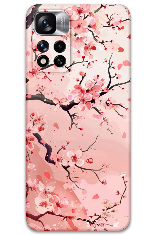 Xiaomi Redmi Note 11 Pro Plus 5g Compatible Flower Pattern Phone Case + Screen Protector - 5805