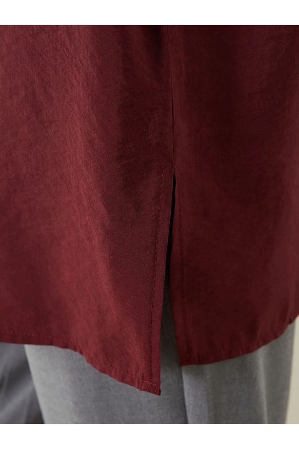 LCW Modest Bordo Modal Karışımlı Kadın Gömlek Tunik - 3