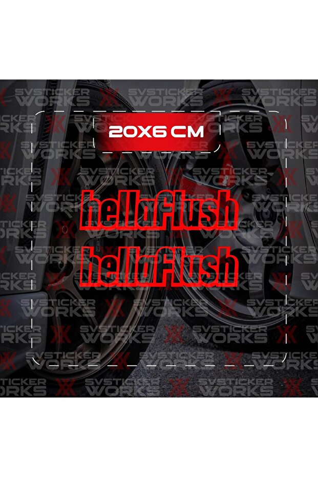 Hellaflush Jdm Sticker Car Laptop Motorcycle Sticker Adhesive Foil