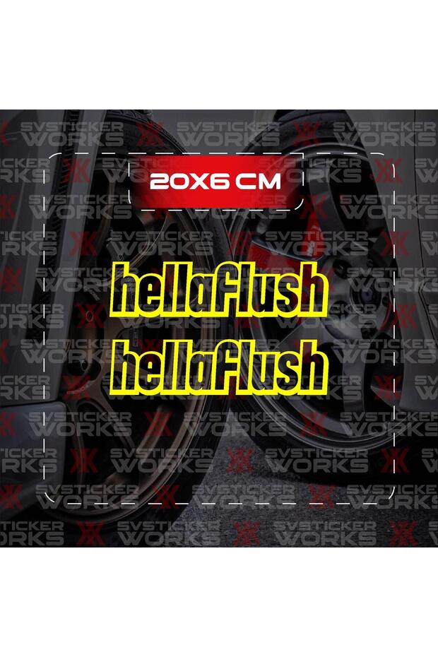 Hellaflush Jdm Sticker Car Laptop Motorcycle Sticker Adhesive Foil