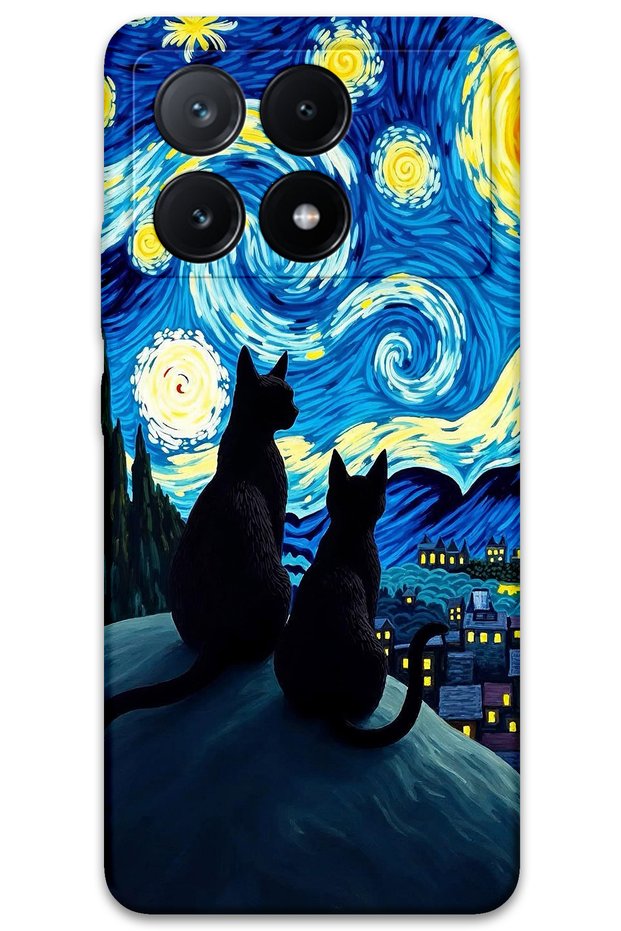 Poco X6 Pro Compatible Cat Pattern Phone Case + Screen Protector - 5782