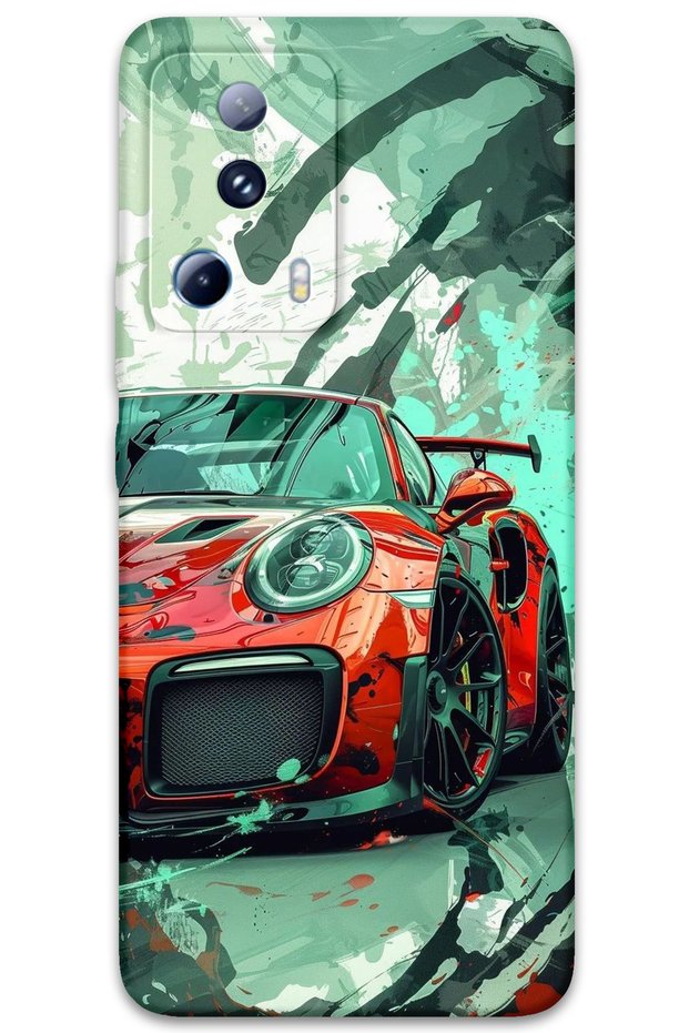 Xiaomi Mi 13 Lite Compatible Car Pattern Phone Case + Screen Protector - 5765