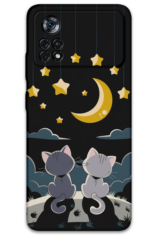 Poco X4 Pro 5g Compatible Cat Pattern Phone Case + Screen Protector - 5809