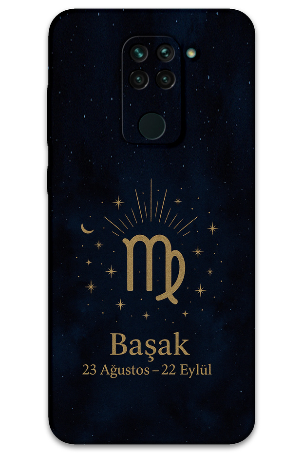 حافظة هاتف متوافقة مع Xiaomi Redmi Note 9 بنمط Virgo + واقي شاشة - 5773