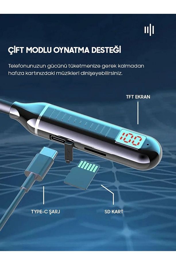 Oppa A71 / A72 / A73 / A74 / A75 / A77 / A79 uyumlu Boyun Bantlı Bluetooth 450 Saat - 6