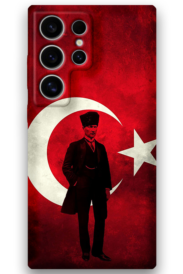 حافظة هاتف متوافقة مع هاتف Galaxy S24 Ultra + واقي شاشة - 5849