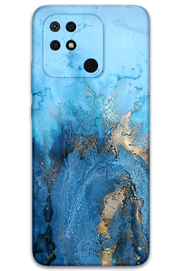 Xiaomi Redmi 10C Compatible Marble Pattern Phone Case + Screen Protector - 5812