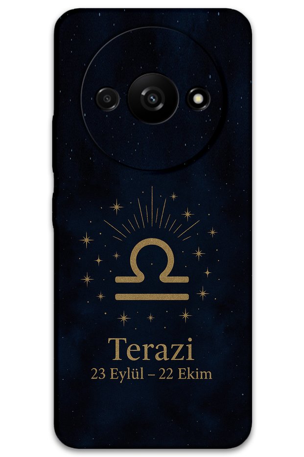 Xiaomi Redmi A3 Compatible Libra Patterned Phone Case + Screen Protector - 5774