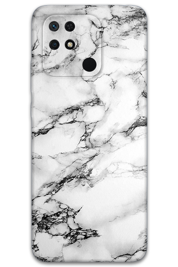 Xiaomi Redmi 10C Compatible Marble Pattern Phone Case + Screen Protector - 5817