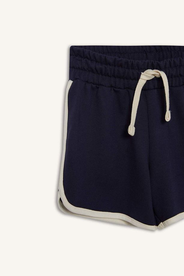 Kız Çocuk Beli Lastikli Basic Düz Şort B5164A825HS - 2