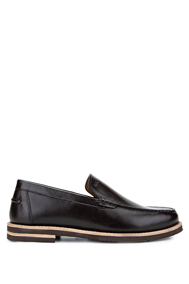 Men's Genuine Leather Brown Loafer Shoes