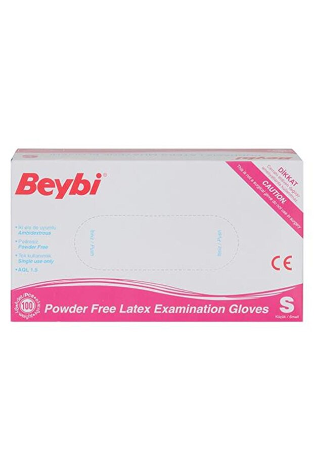 Examination Gloves Latex Powder Free 100 Pcs White - Small / No.7