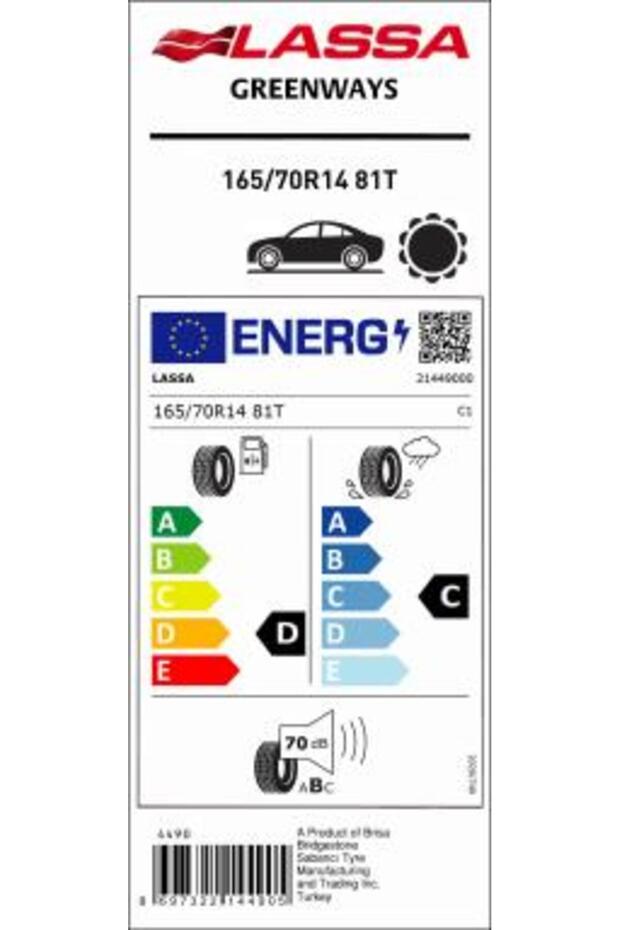 165/70R14 81T GREENWAYS - 4