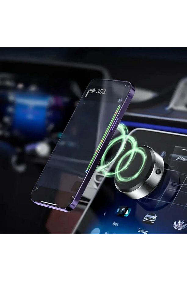 H875 Car Play Uyumlu Elektronik Vakum Tabanlı Manyetik Telefon Tutacağı - 1