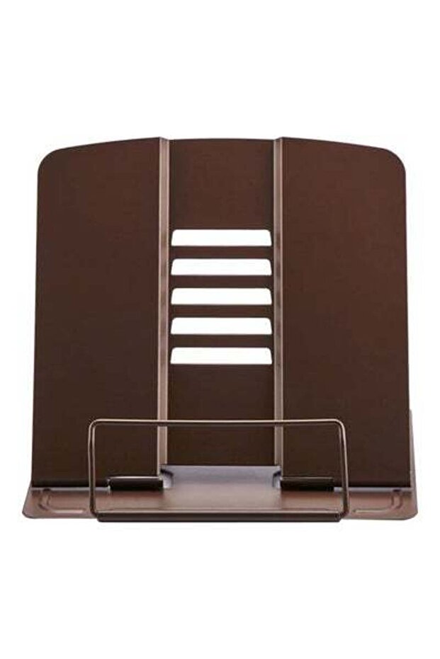 حامل كتب معدني قابل للتعديل باللون القهوة - 1