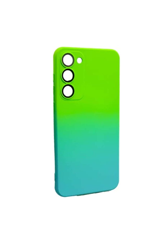 Tropycal Gradient Silicone Case for Samsung Galaxy S23 Plus, flexibil, rezistent, Verde - 1