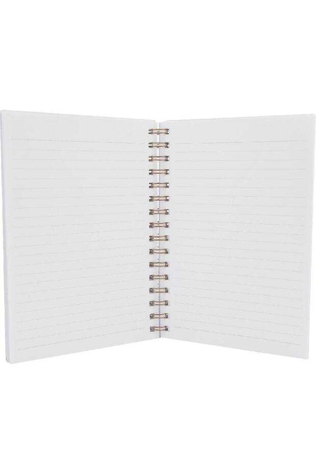 دفتر ملاحظات خشبي مقاس A5، 100 ورقة، بني اللون - 2