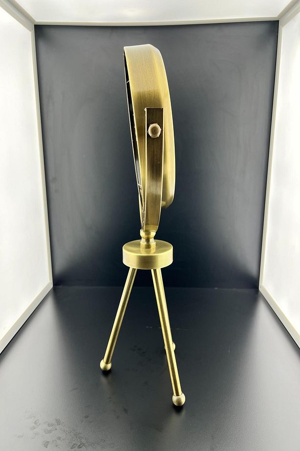 27 * 47 CM TRİPOD MODEL ESKİTME METAL MASA SAATİ - 3