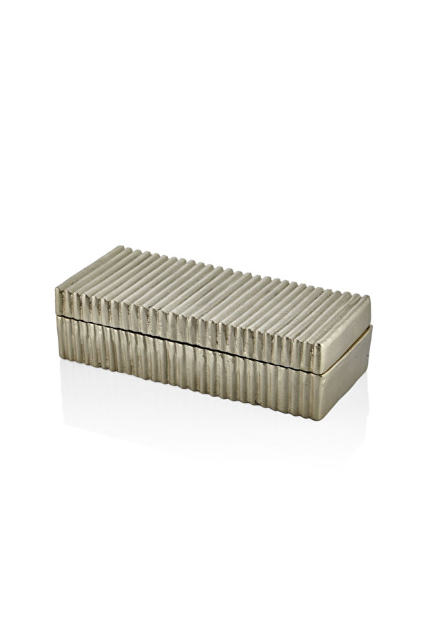 صندوق مستطيل كبير ذهبي مقاس 30X13X8 سم