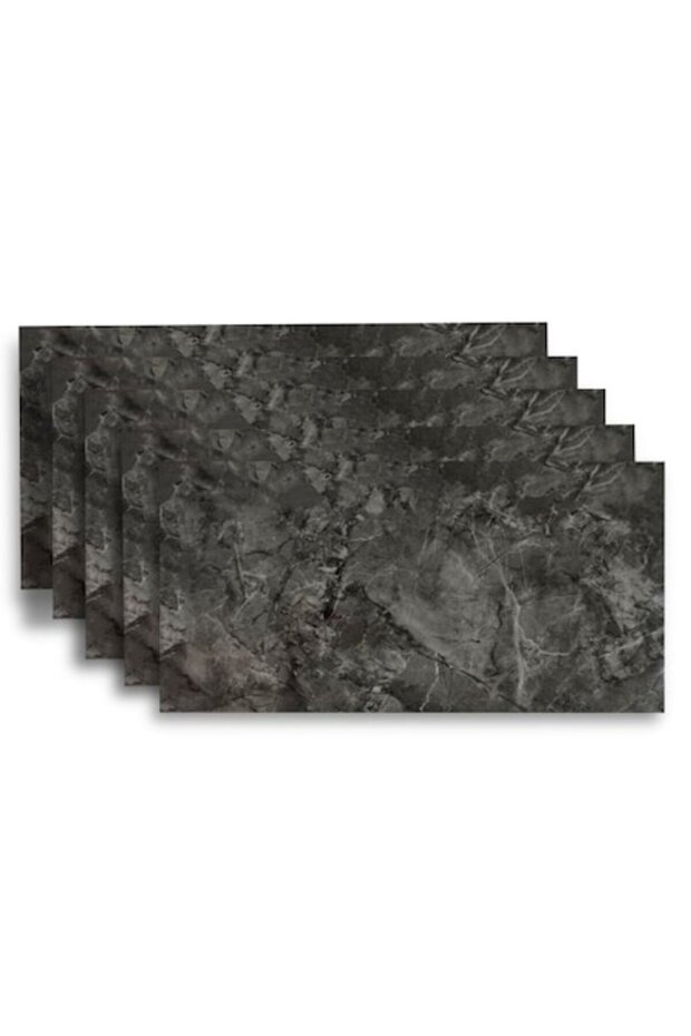 Set of 100 x HOZRO self-adhesive marble imitation tiles, abstract pattern, for walls - 1