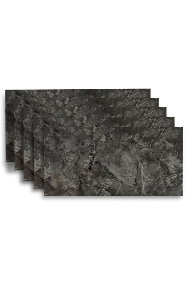 Set of 100 x HOZRO self-adhesive marble imitation tiles, abstract pattern, for walls - 2