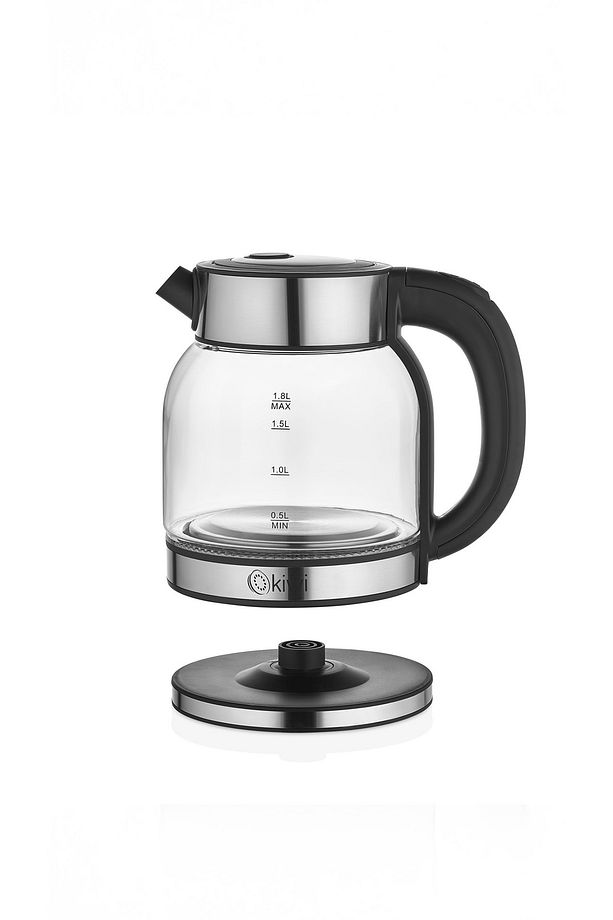 Kk-3333 Çelik Tabanlı Cam Su Isıtıcı Kettle - 4