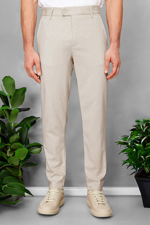 Taş Slim Fit İtalyan Kesim Chino Kumaş Pantolon TMNAW23PL00034 - 1