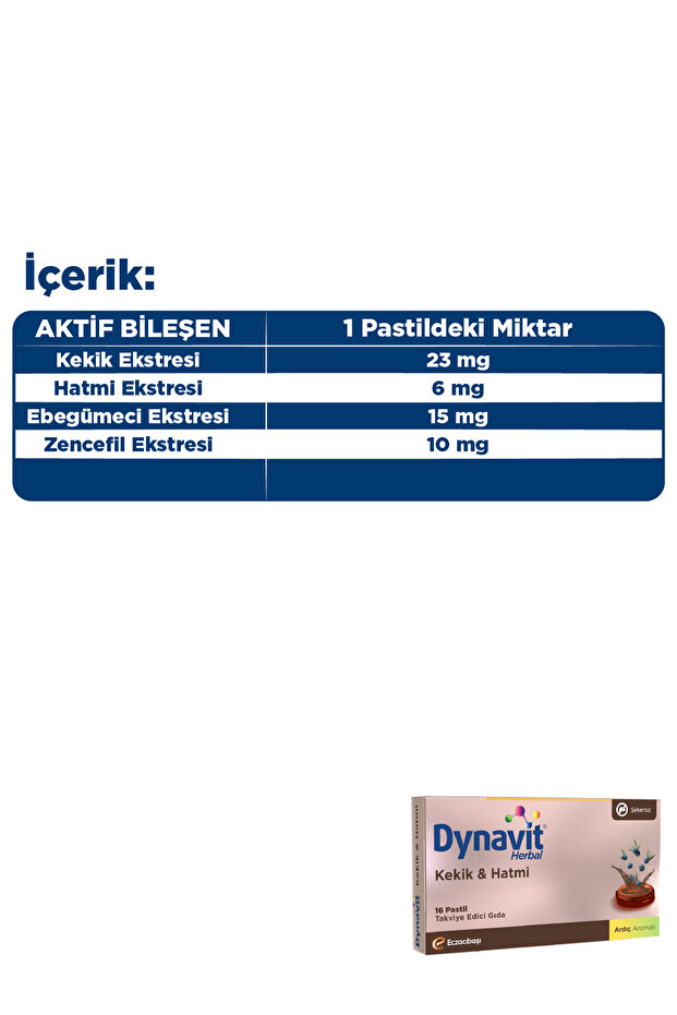 Herbal Kekik & Hatmi 16 Pastil - Kekik, Hatmi, Ebegümeci, Zencefil - 3