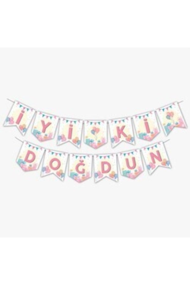 Happy Birthday Balloon Flag Banner