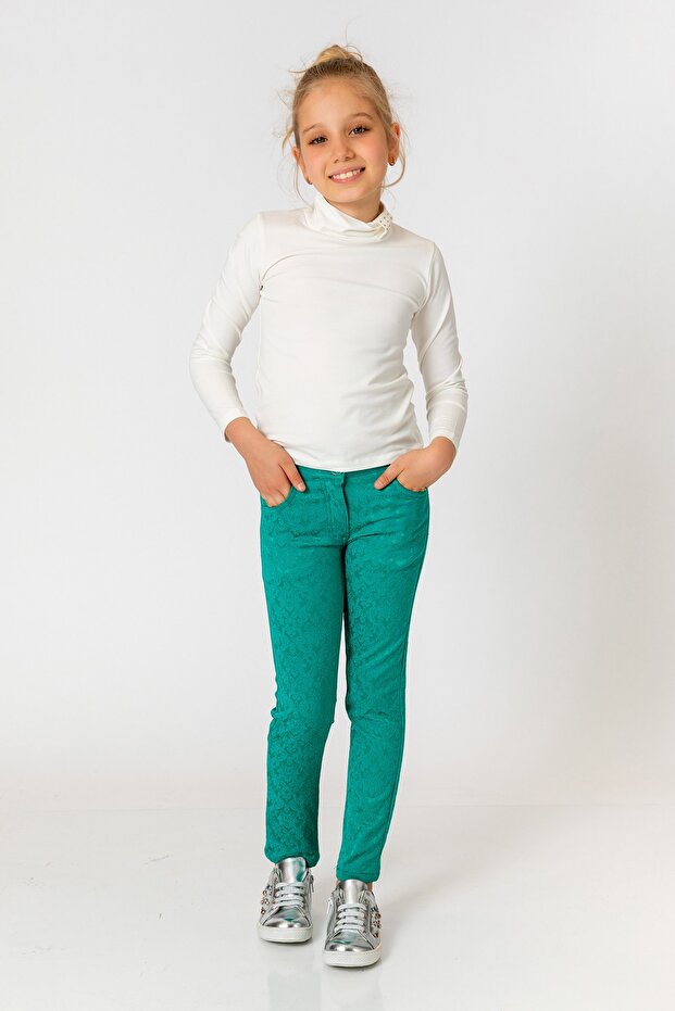 Zelene pantalone za devojčice - 1