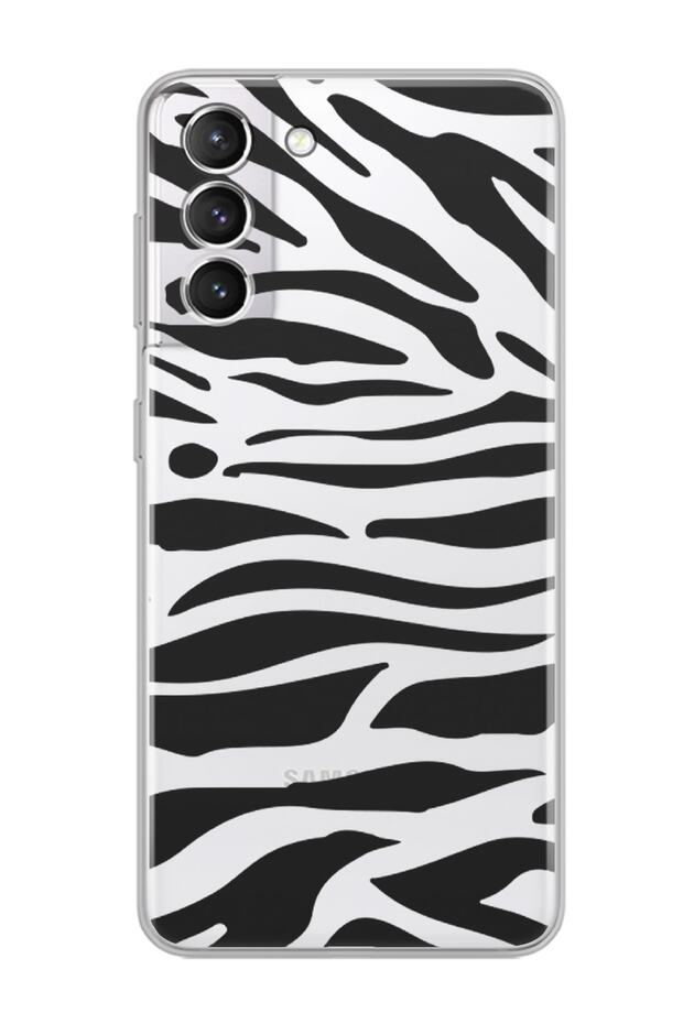 Super Transparent Phone Case for Samsung Galaxy S21 Fe Zebra Design