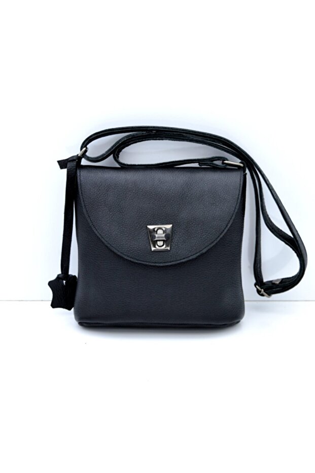 حقيبة كتف داري بحزام أسود - 1