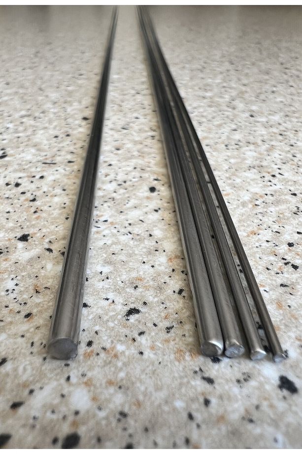 3.20 Mm – 50 Cm Paslanmaz Krom/çelik Çubuk Tel (5 ADET) Yüksek Korozyon Direnci Ve Güçlü Yapı - 4