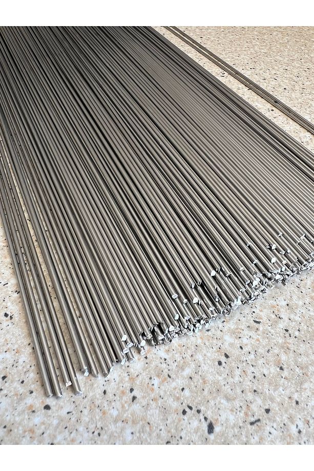 3.20 Mm – 50 Cm Paslanmaz Krom/çelik Çubuk Tel (5 ADET) Yüksek Korozyon Direnci Ve Güçlü Yapı - 1