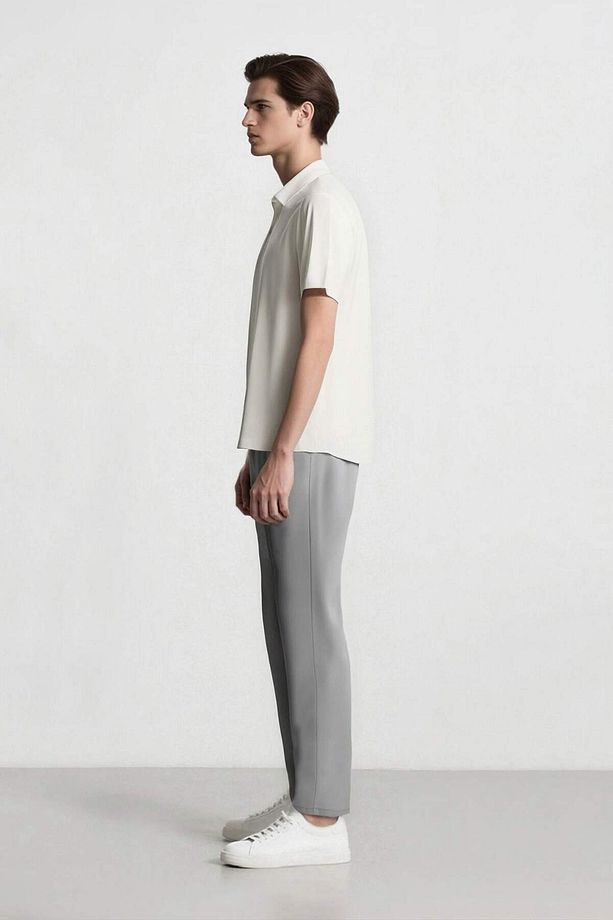 DeFactoFit Slim Fit Dar Kesim Standart Paça Esnek Multifonksiyonel Dokuma Sporcu Pantolon D9247AX25S - 5