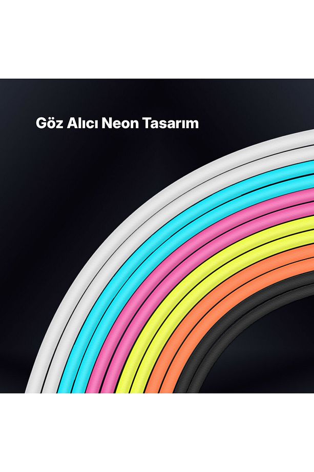 USB-C - USB-C 120cm 60W PD/QC Hızlı Şarj/Data Kablosu - 6