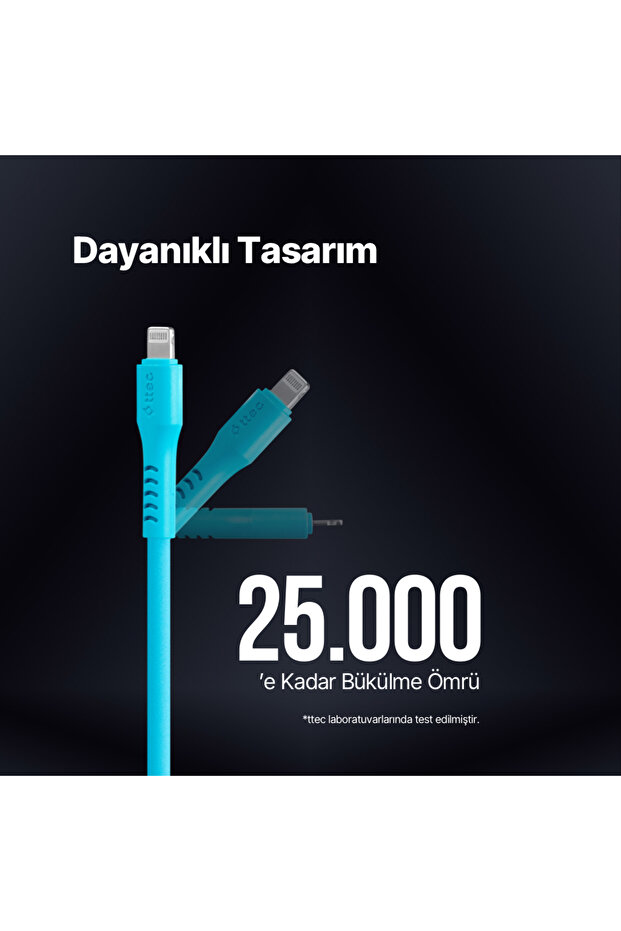 USB-C - Lightning Hızlı Şarj Kablosu 120cm - 4