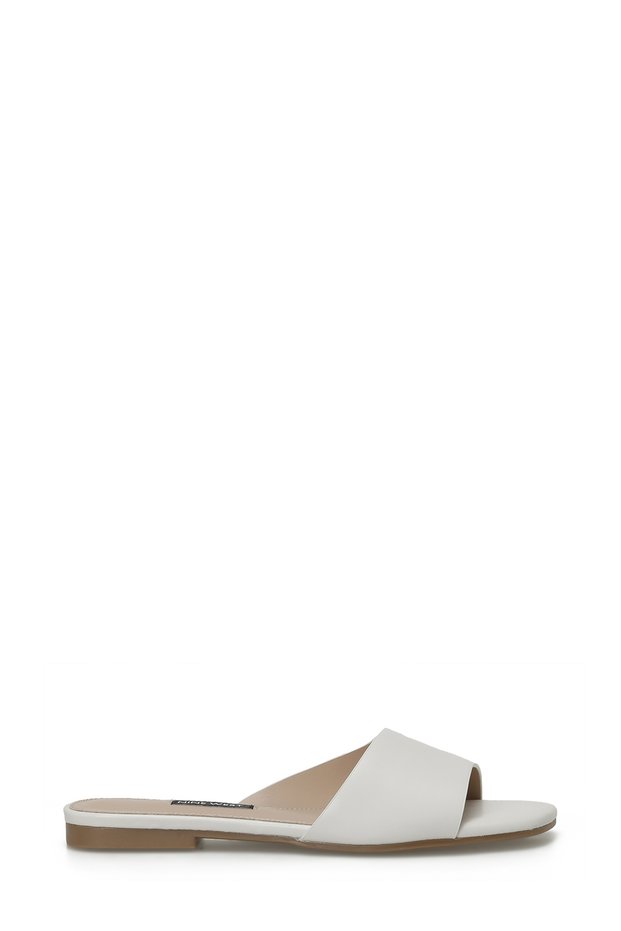 Matı 4Fx Cream Women's Flat Slippers