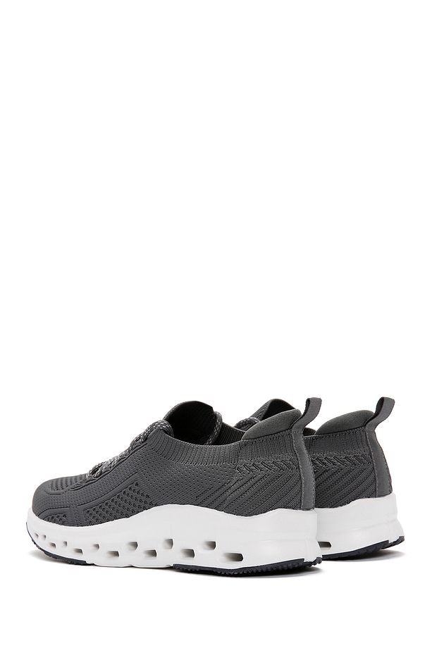 Zero Erkek Gri Bağcıklı Kalın Tabanlı Sneaker 24sfd69316f - 5