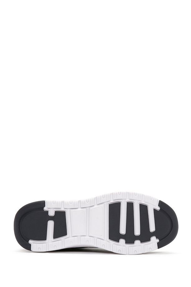 Zero Erkek Siyah Bağcıklı Kalın Tabanlı Kumaş Sneaker 24sfd69546f - 4