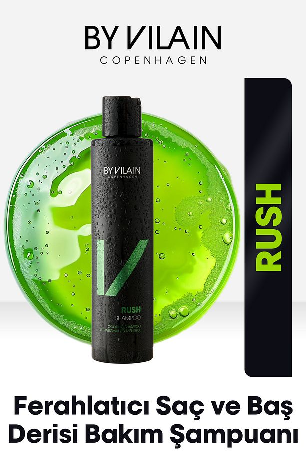 Rush Shampoo Erkekler Için Ferahlatıcı Saç Ve Baş Derisi Bakım Şampuanı 200ml - 1